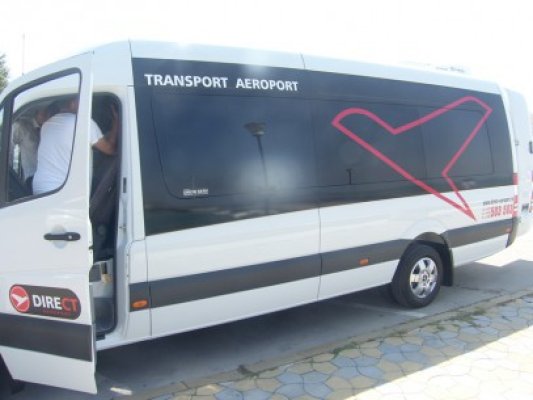 Direct Turism oferă servicii de transport aeroport, realizând 15 curse private pe zi în regim shuttle bus